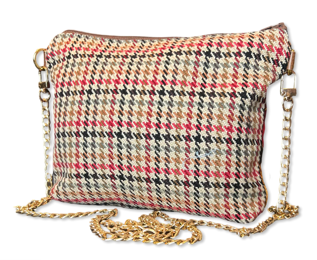 VINTAGE GUCCI HARNESS BAG SILK SCARF CROSSBODY BAG