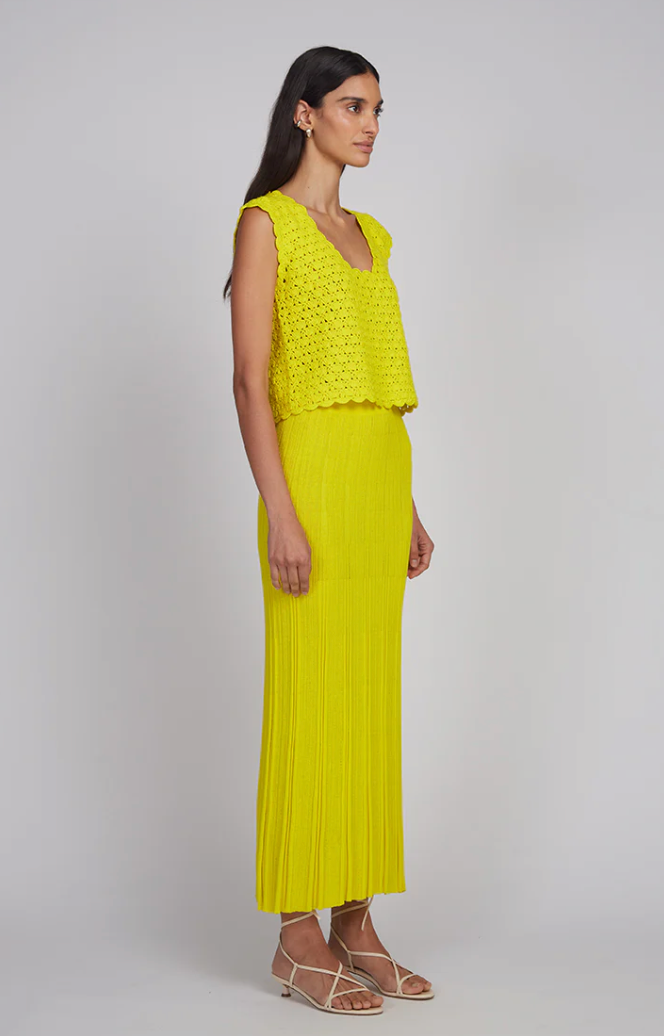 ZARIA CROCHET TOP I LIMONE