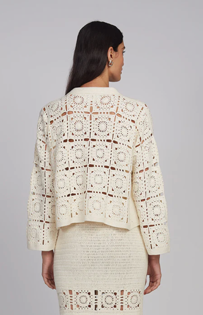 TASHA CROP CROCHET JACKET