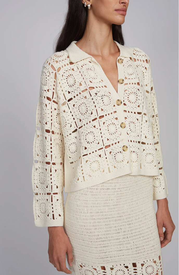 TASHA CROP CROCHET JACKET