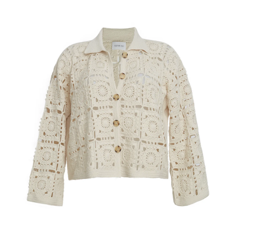 TASHA CROP CROCHET JACKET