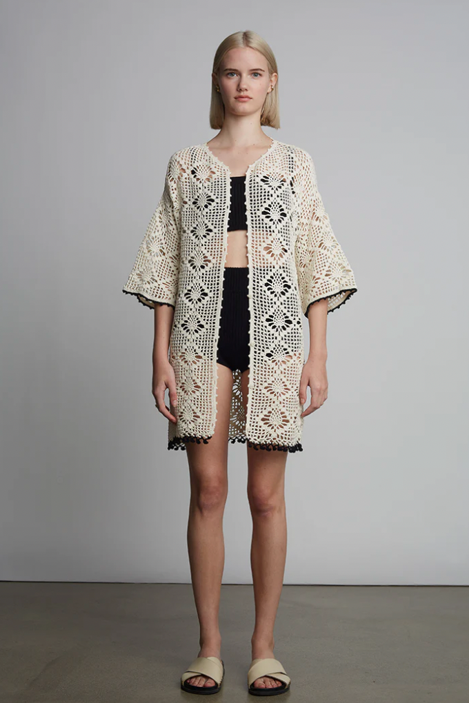 VIOLET CROCHET COVER-UP I IVORY