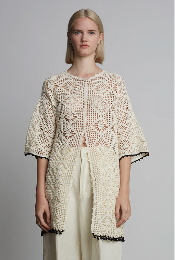 VIOLET CROCHET COVER-UP I IVORY