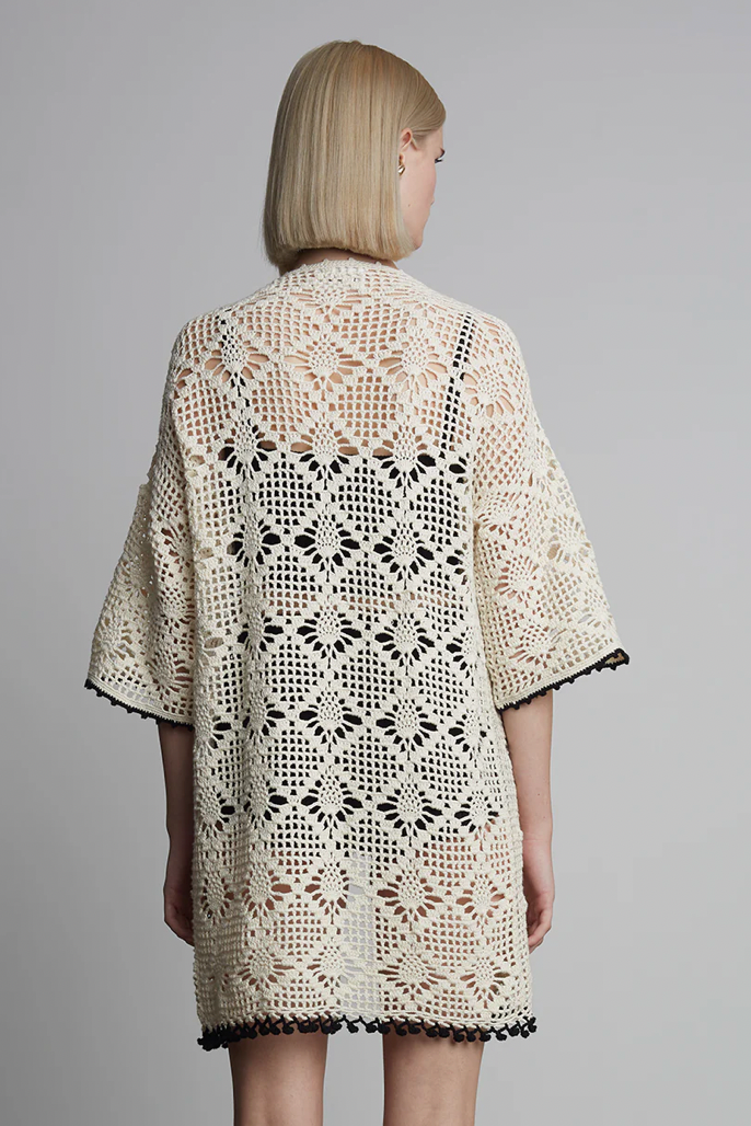 VIOLET CROCHET COVER-UP I IVORY