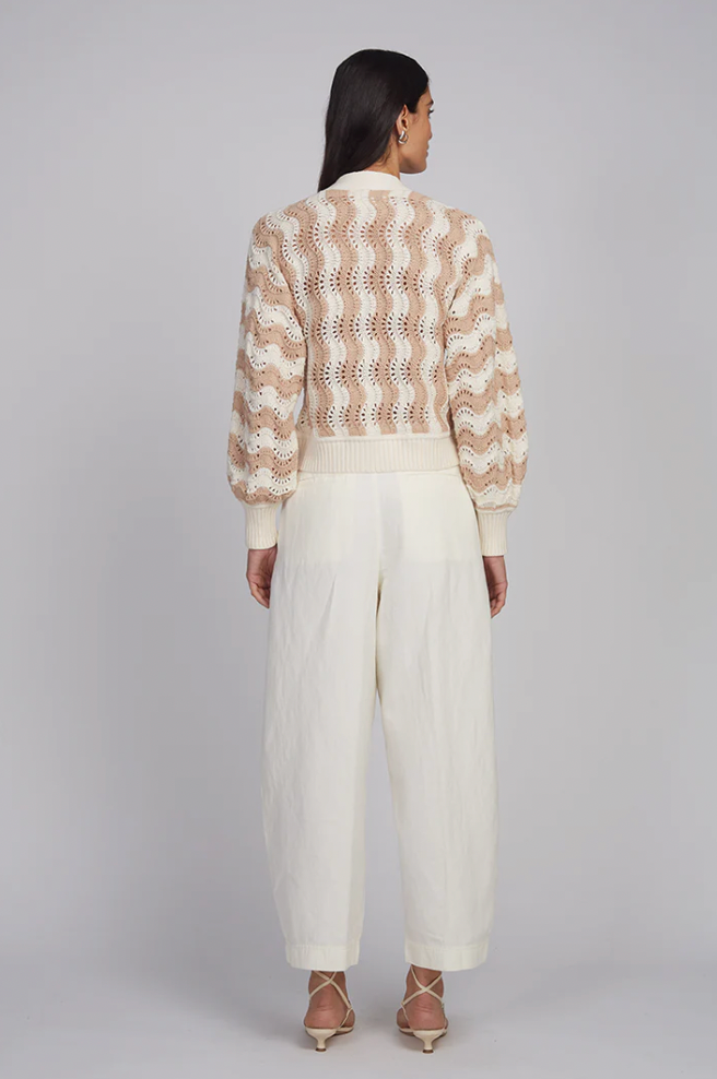 LUNA CARDI I IVORY/SAND
