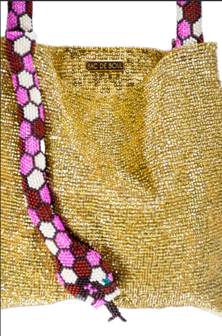 SERPENT - GOLD PINK AND WHITE