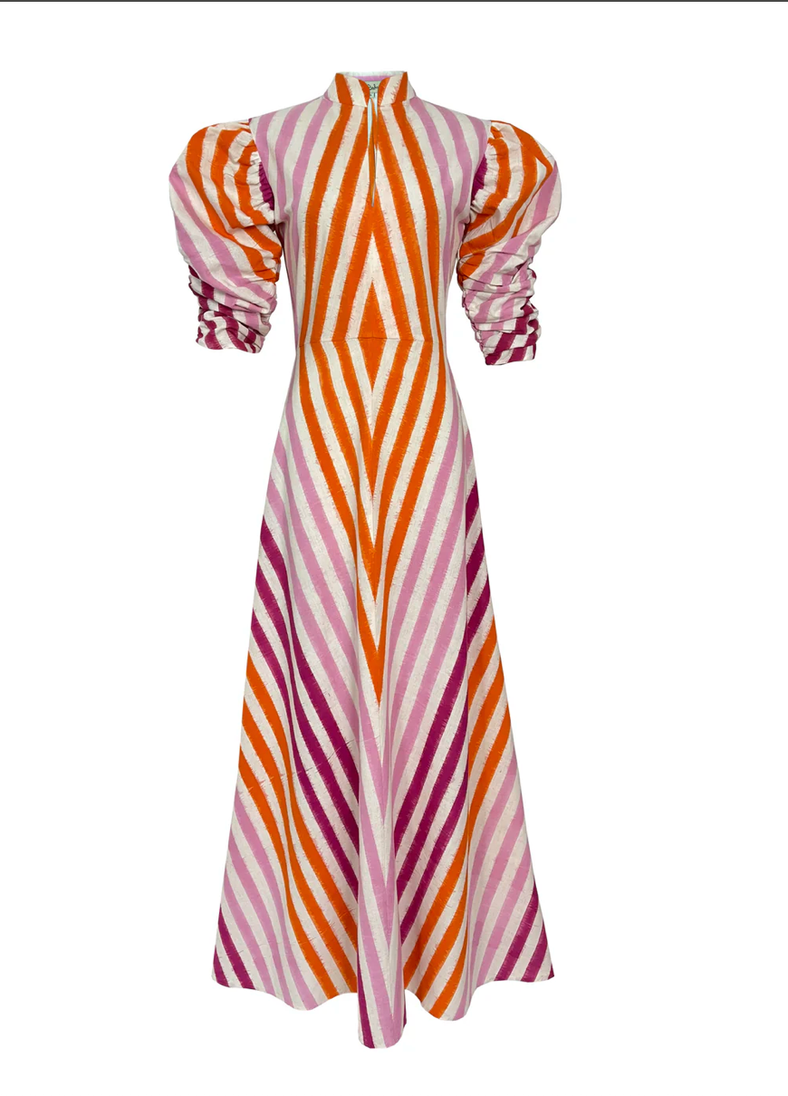 MULTICOLOR ILLUSION DRESS