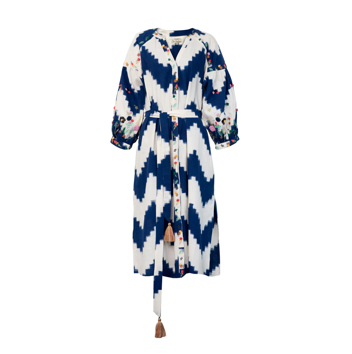 BLUE ZIG ZAG DRESS