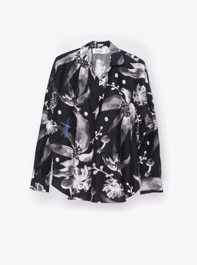 ESTHER SHIRT - BLACK / WHITE