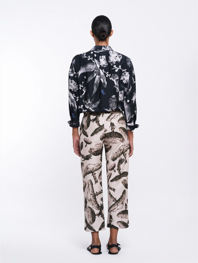 ESTHER SHIRT - BLACK / WHITE