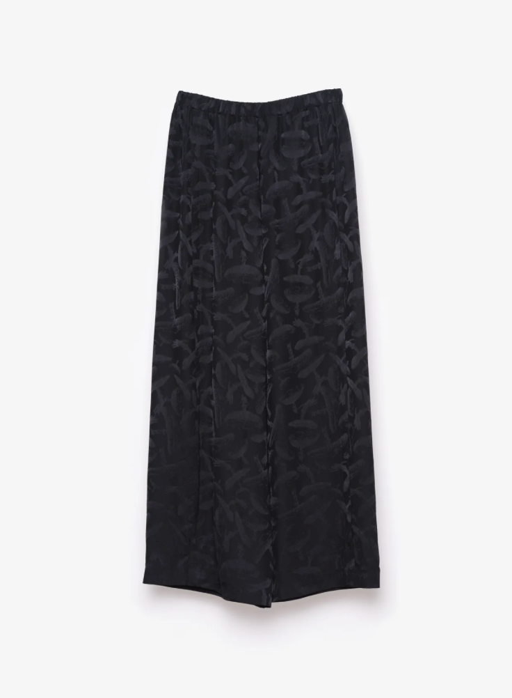 RAQUEL PANT - BLACK SILK