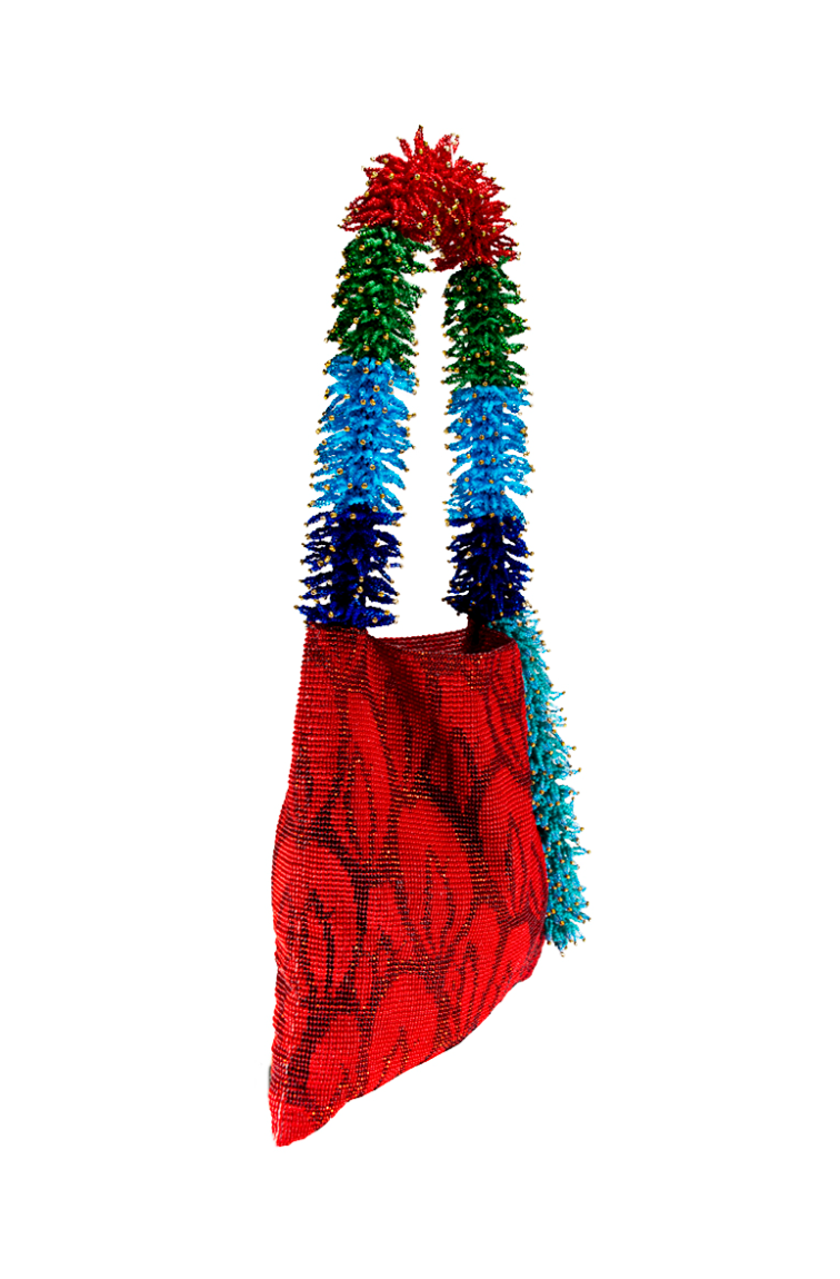 CLASH OF PRINTS RED, GREEN & BLUE