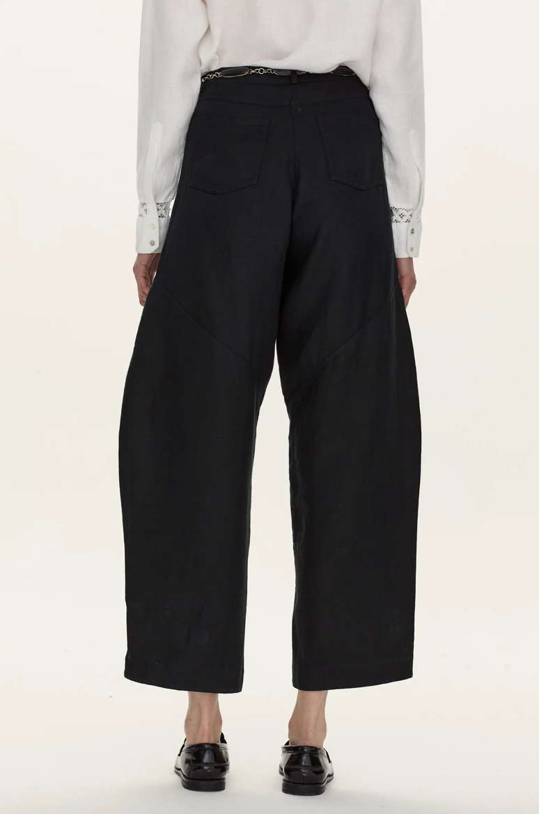 DUNA LINEN PANT - BLACK