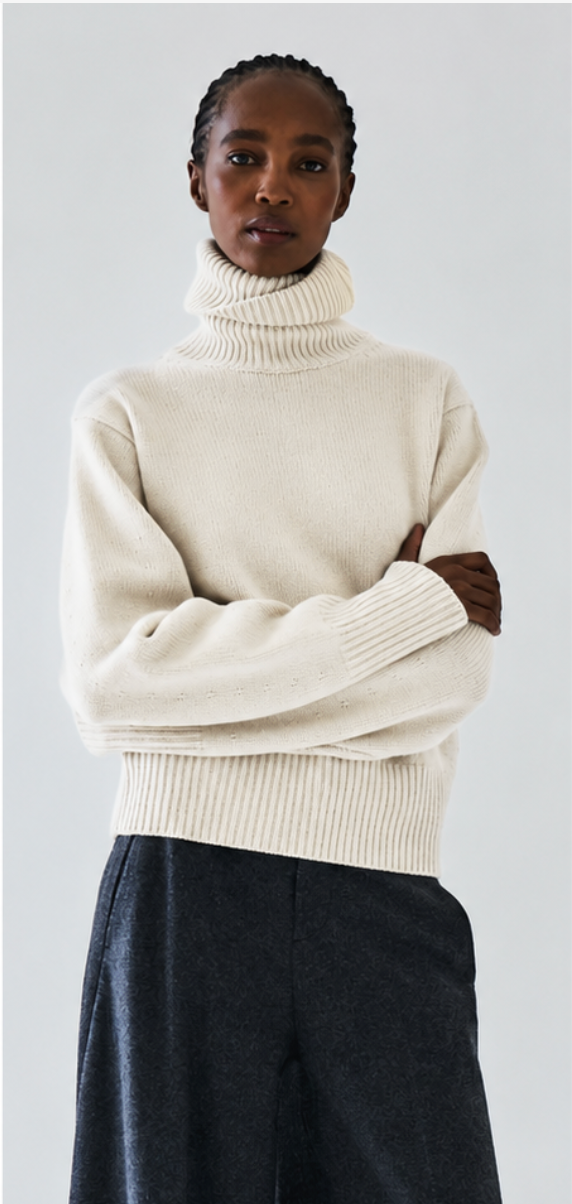 KENNEDY TURTLENECK - Ivory