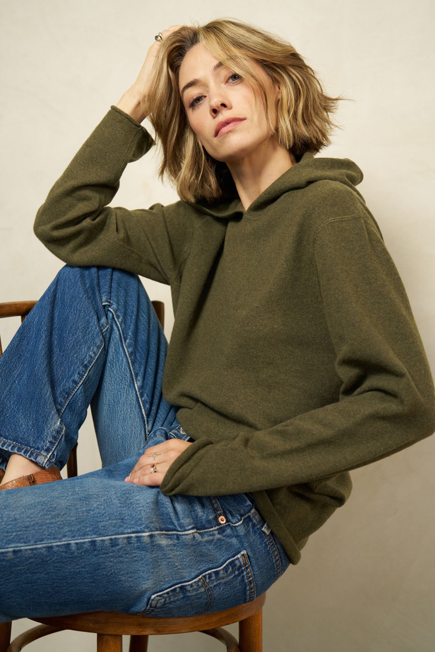 THE OVERSIZED HOODIE - Army