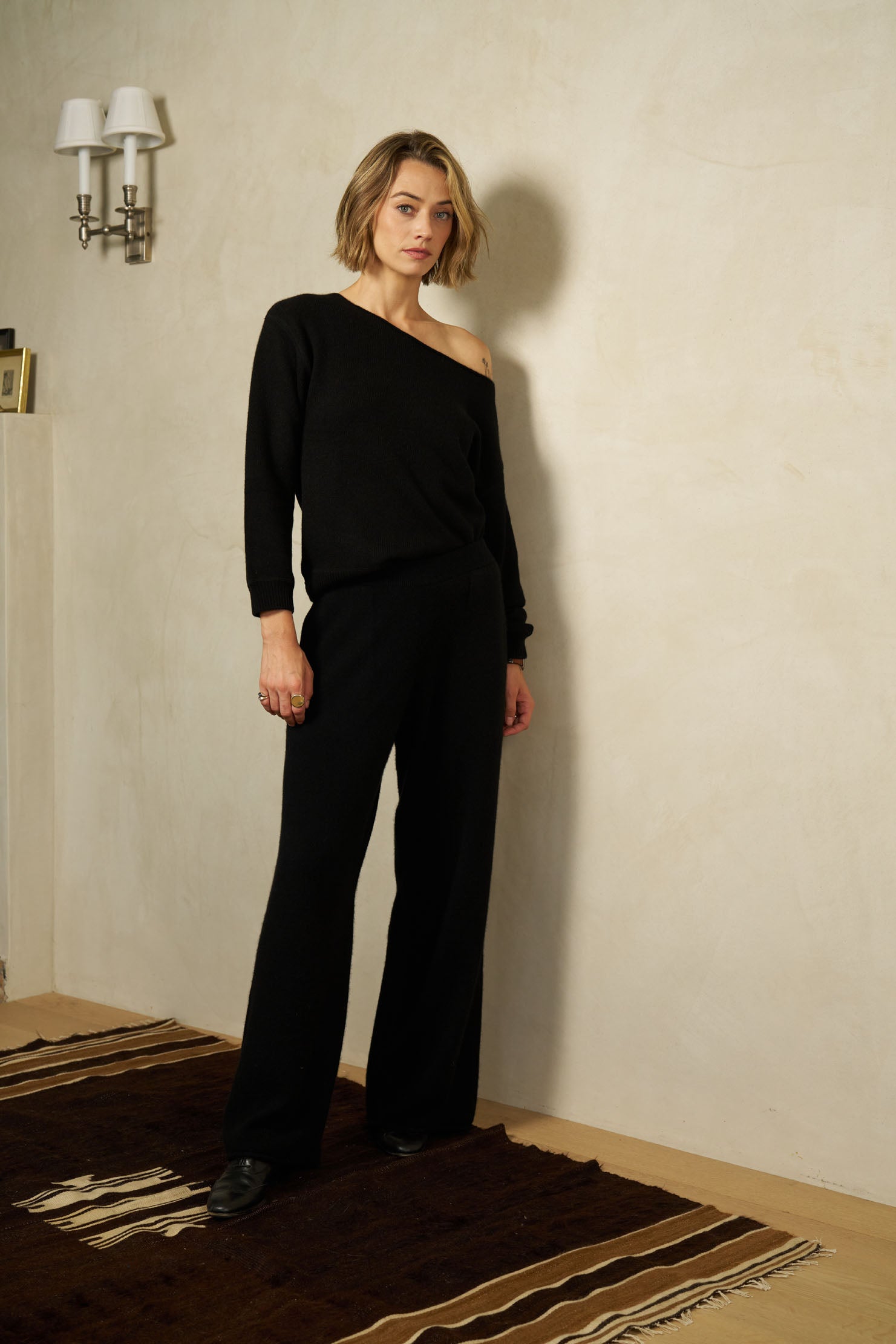 THE WIDE LEG - Black