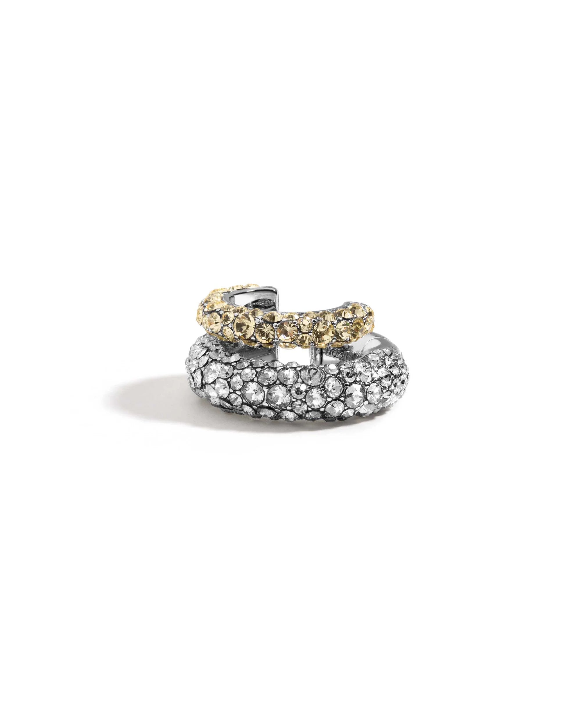 VIDA PAVE 2 TONE EAR CUFF