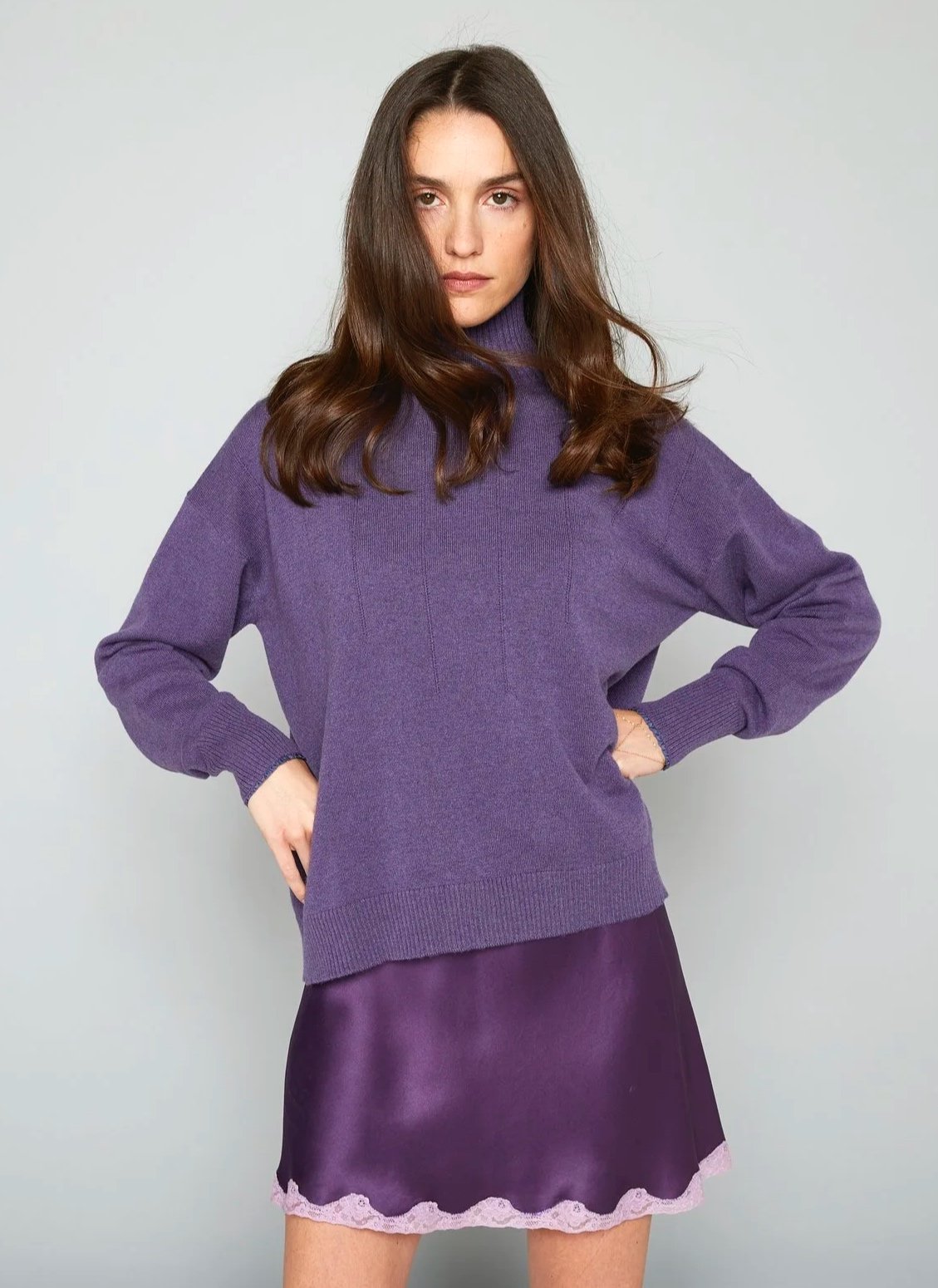 VIENNA SWEATER IN LAVENDER