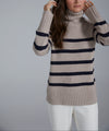 Wynn Stripe – Oat/Navy