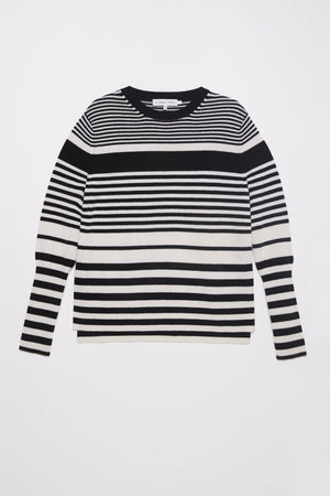 Aspen sweater - Black/White stripe