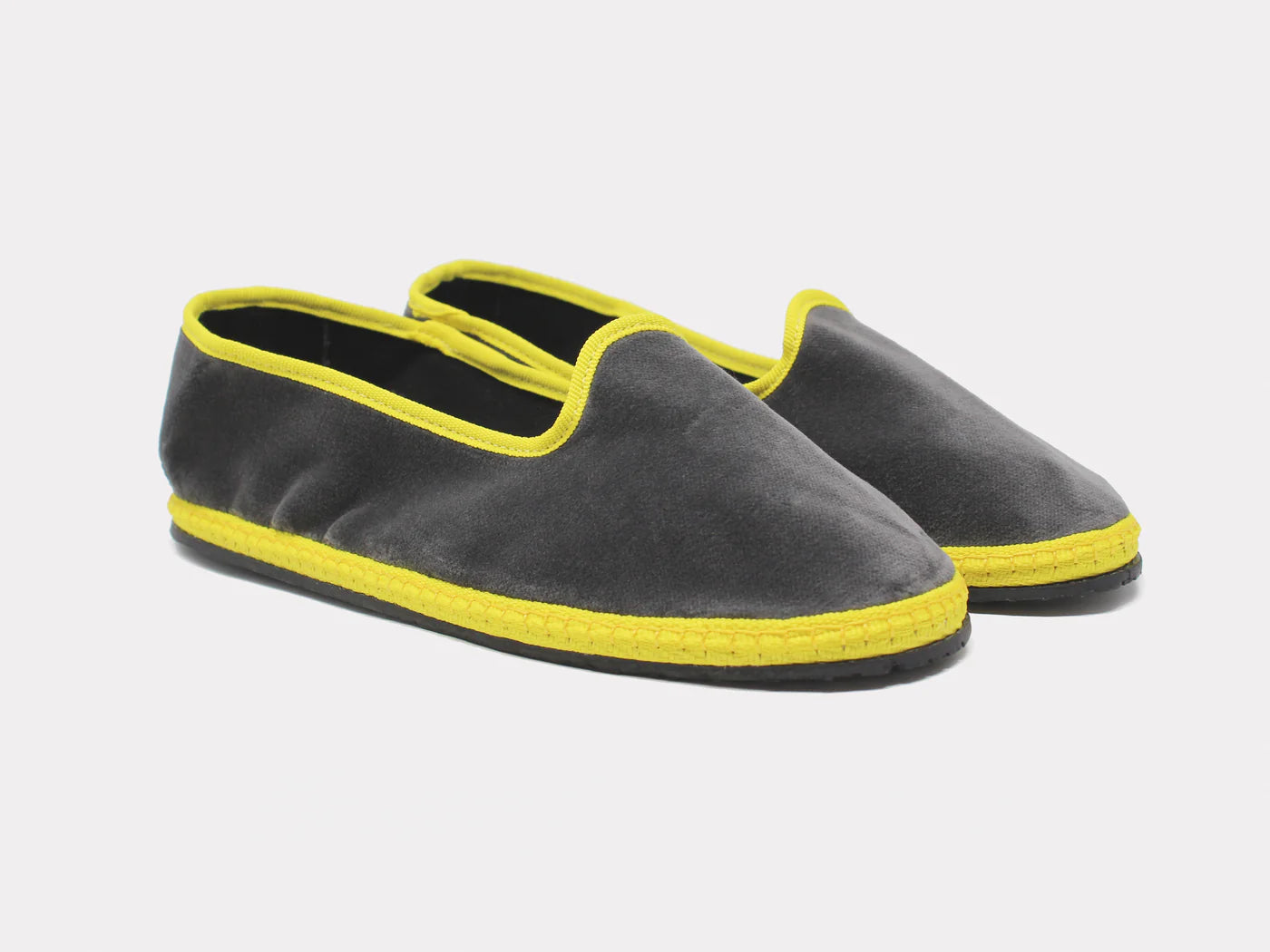 Furlane: Unisex Slippers - Grey with Piping