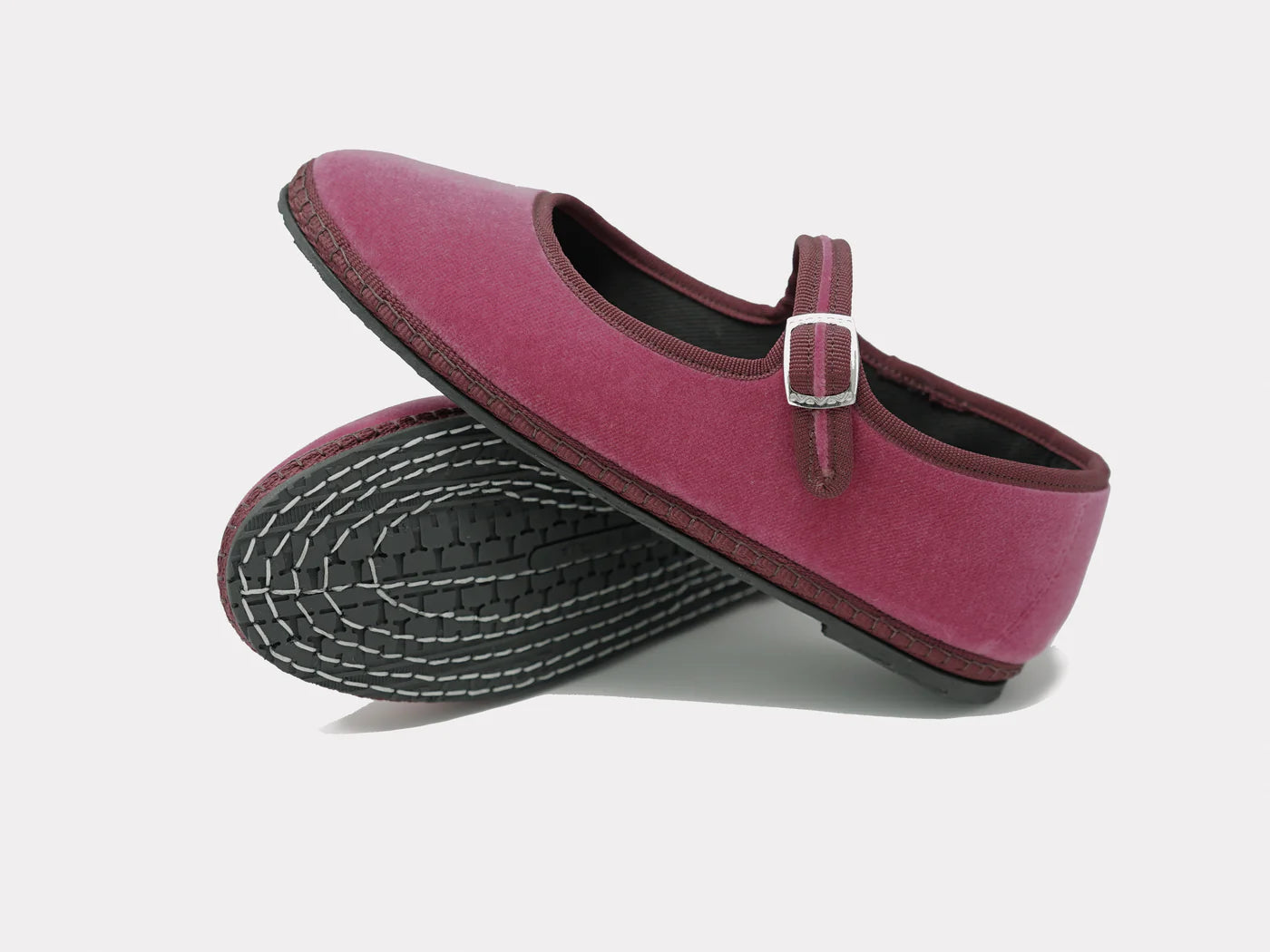 Furlane: Mary Jane Slippers - Pink