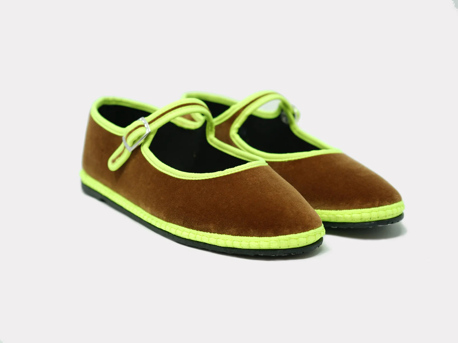 Furlane: Mary Jane Slippers - Camel