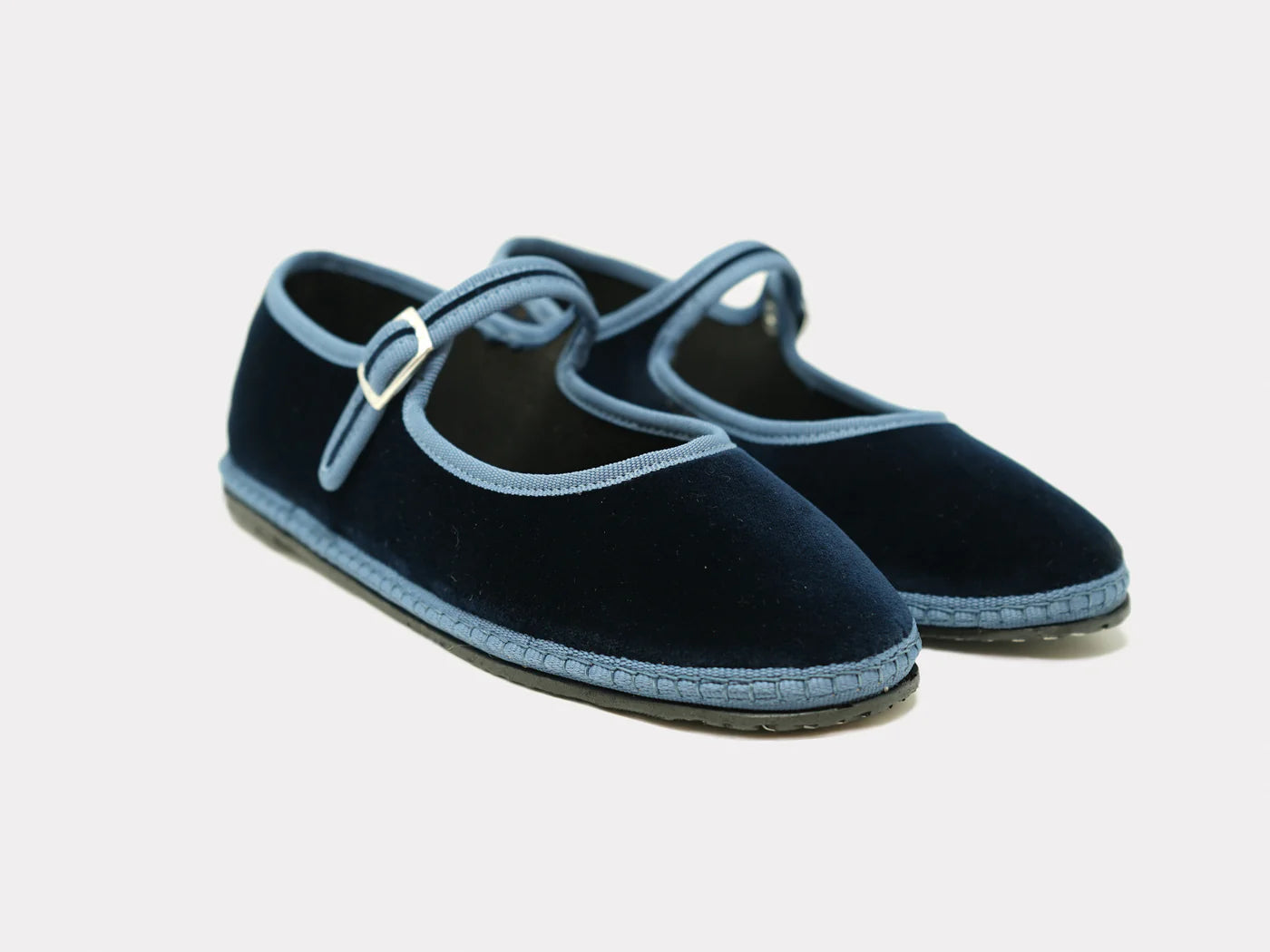 Furlane: Mary Jane Slippers - Navy