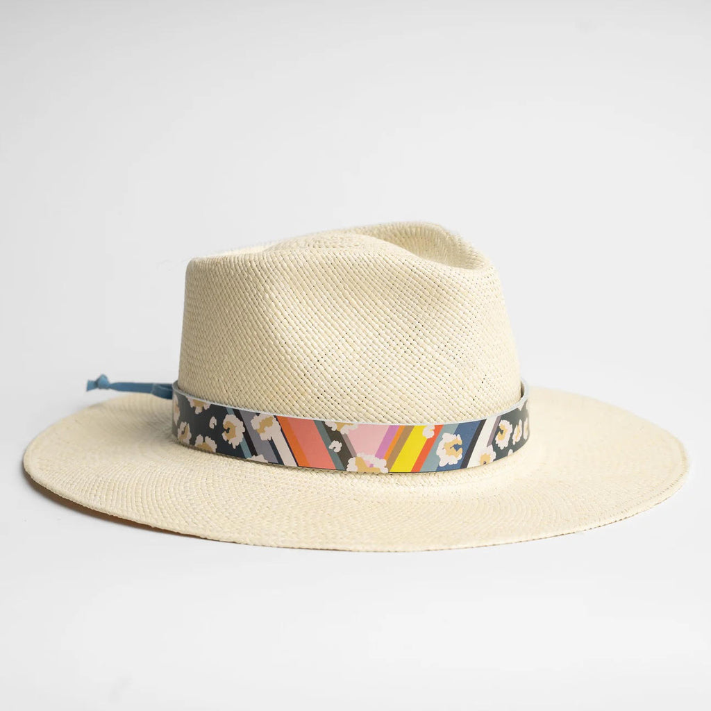 Embellished Wide Brim Fedora Hat