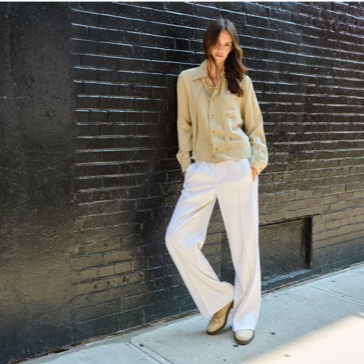 The Prep Trouser- Ivory