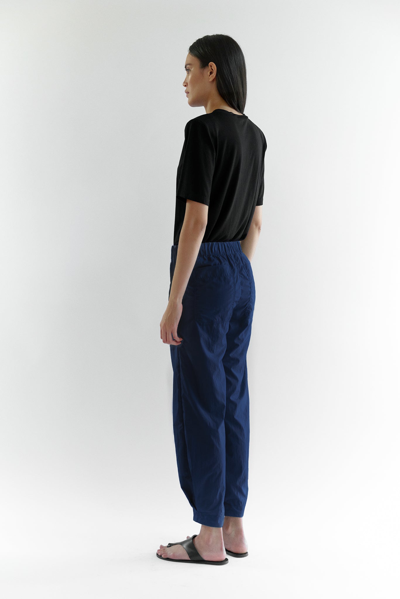 Naomi Japanese Eco Nylon Pant - Navy