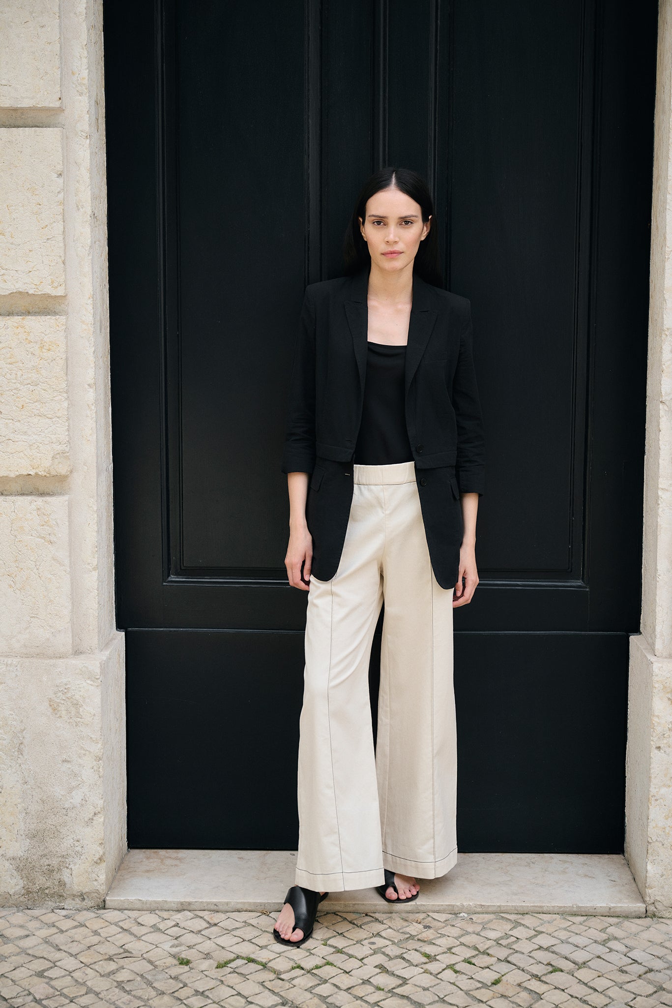 Stella Japanese Denim Trouser - Ivory