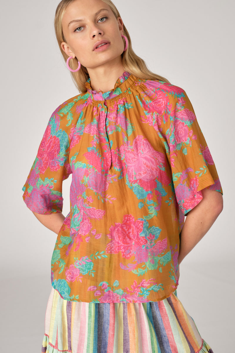 HAVAVA SILK COTTON BLOUSE