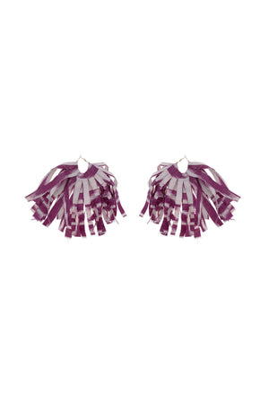 FRINGE EARRING - RASPBERRY CREAM