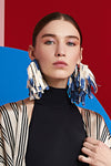 FRINGE EARRING - RASPBERRY CREAM